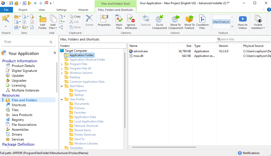 Files and Folders Files and Folders