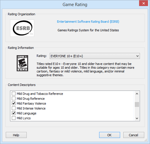 Games Explorer Rating Games Explorer Rating