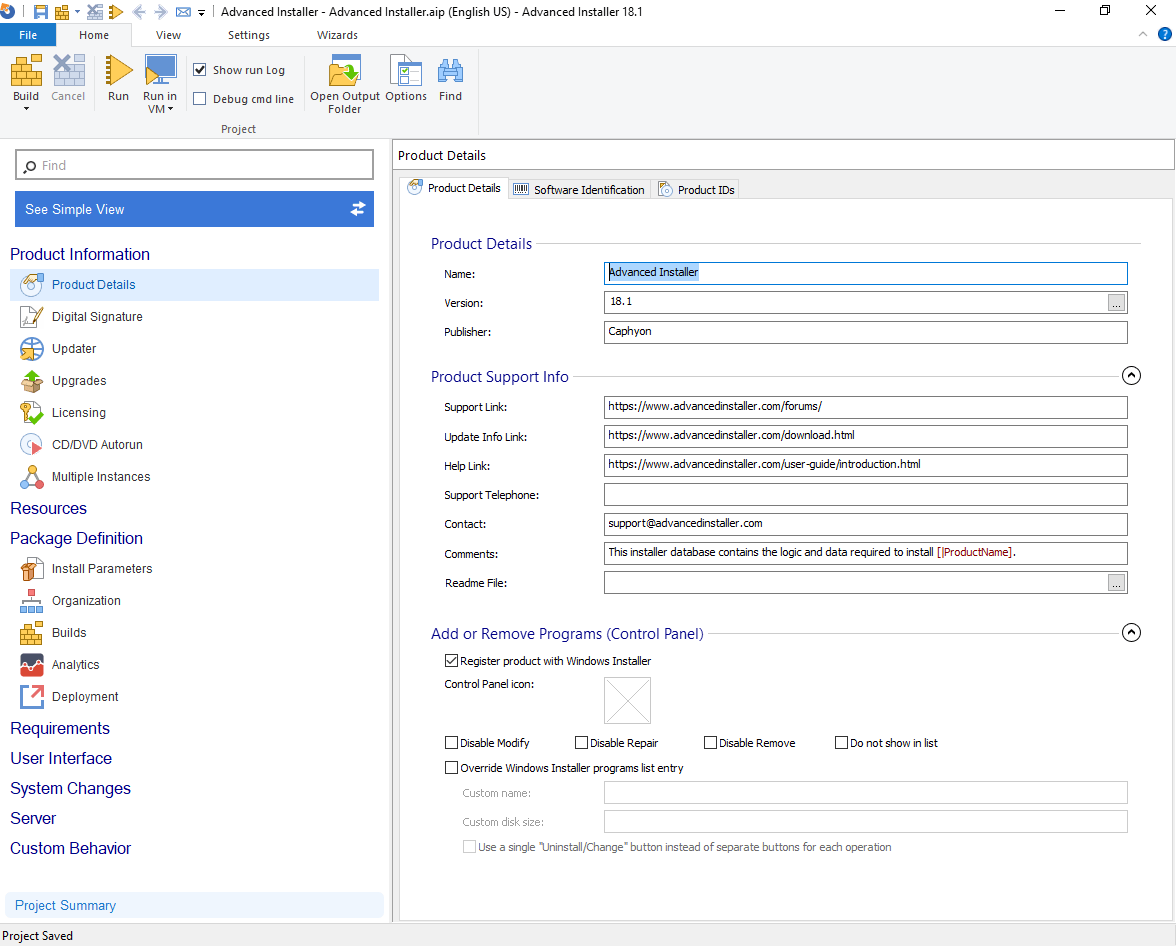 Product Details page Product Details page
