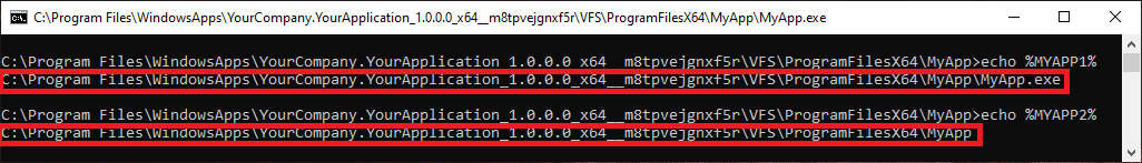 Environment Variables visible within the application Environment Variables visible within the application