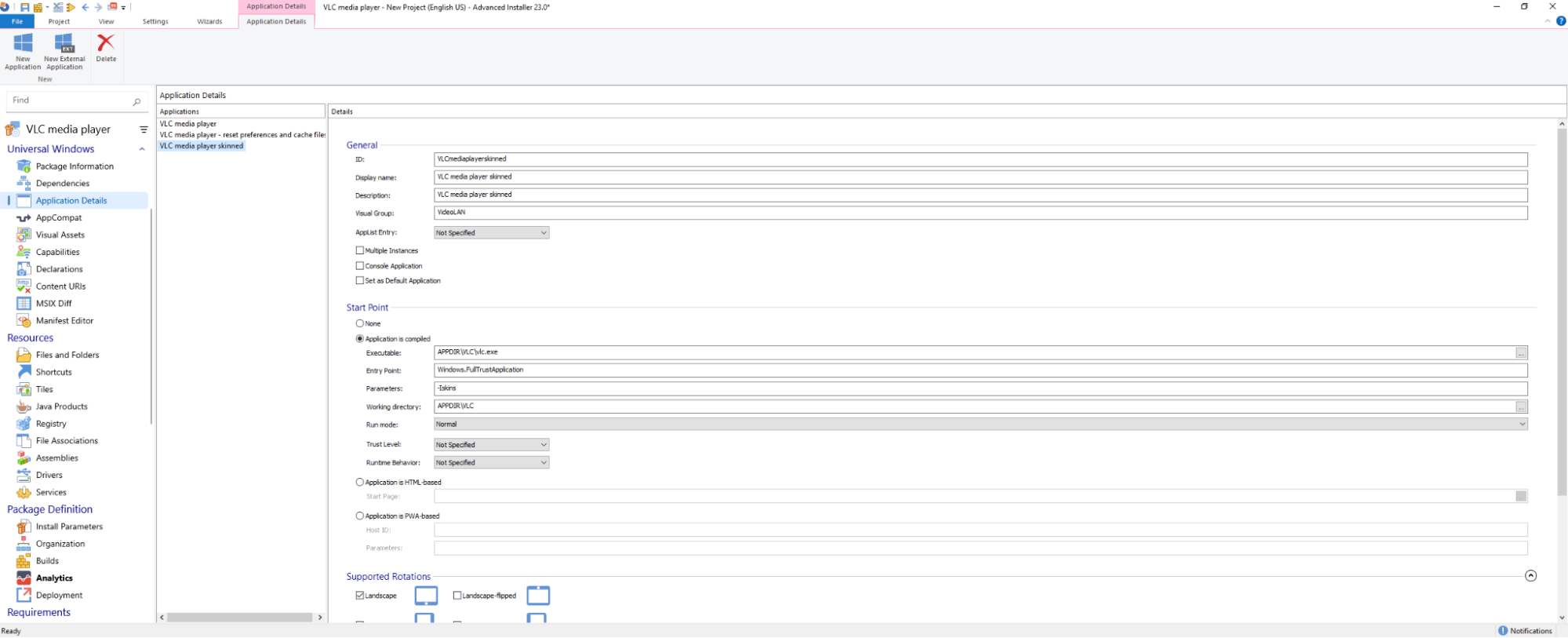 VLC App-V Package shortcut 3 VLC App-V Package shortcut 3