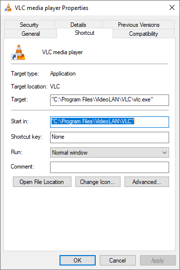 VLC media player working directory VLC media player working directory
