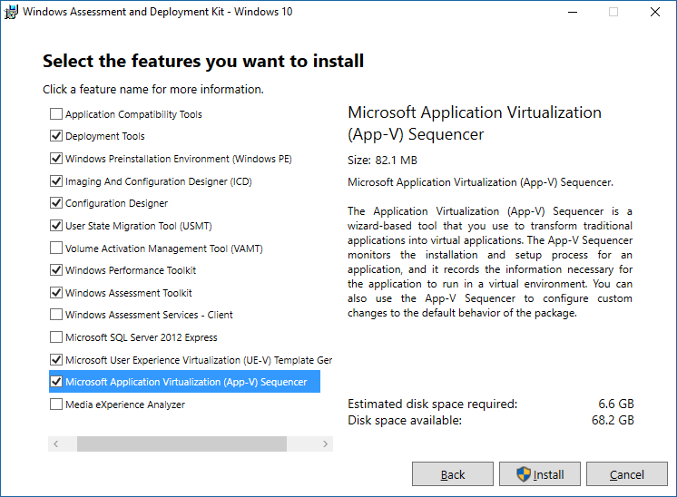 App-V in Windows ADK