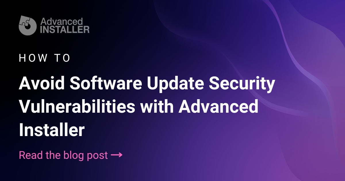 Avoid software update security issues