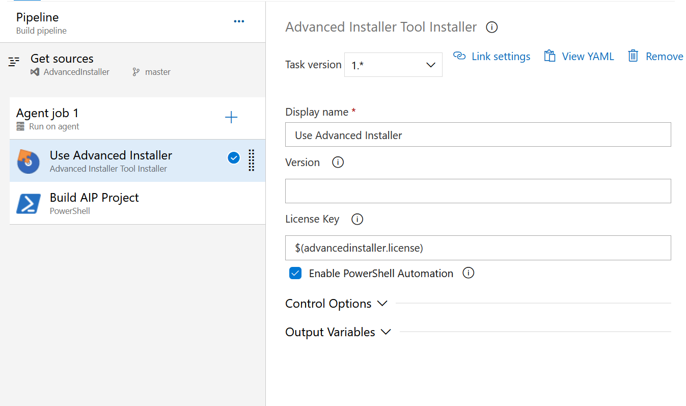 advanced installer visual studio application