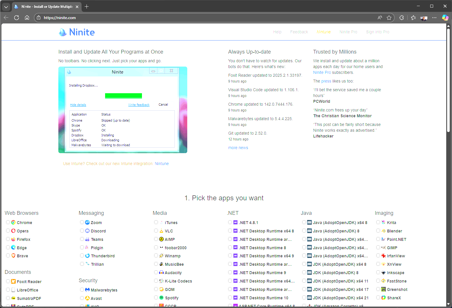Ninite Windows password manager