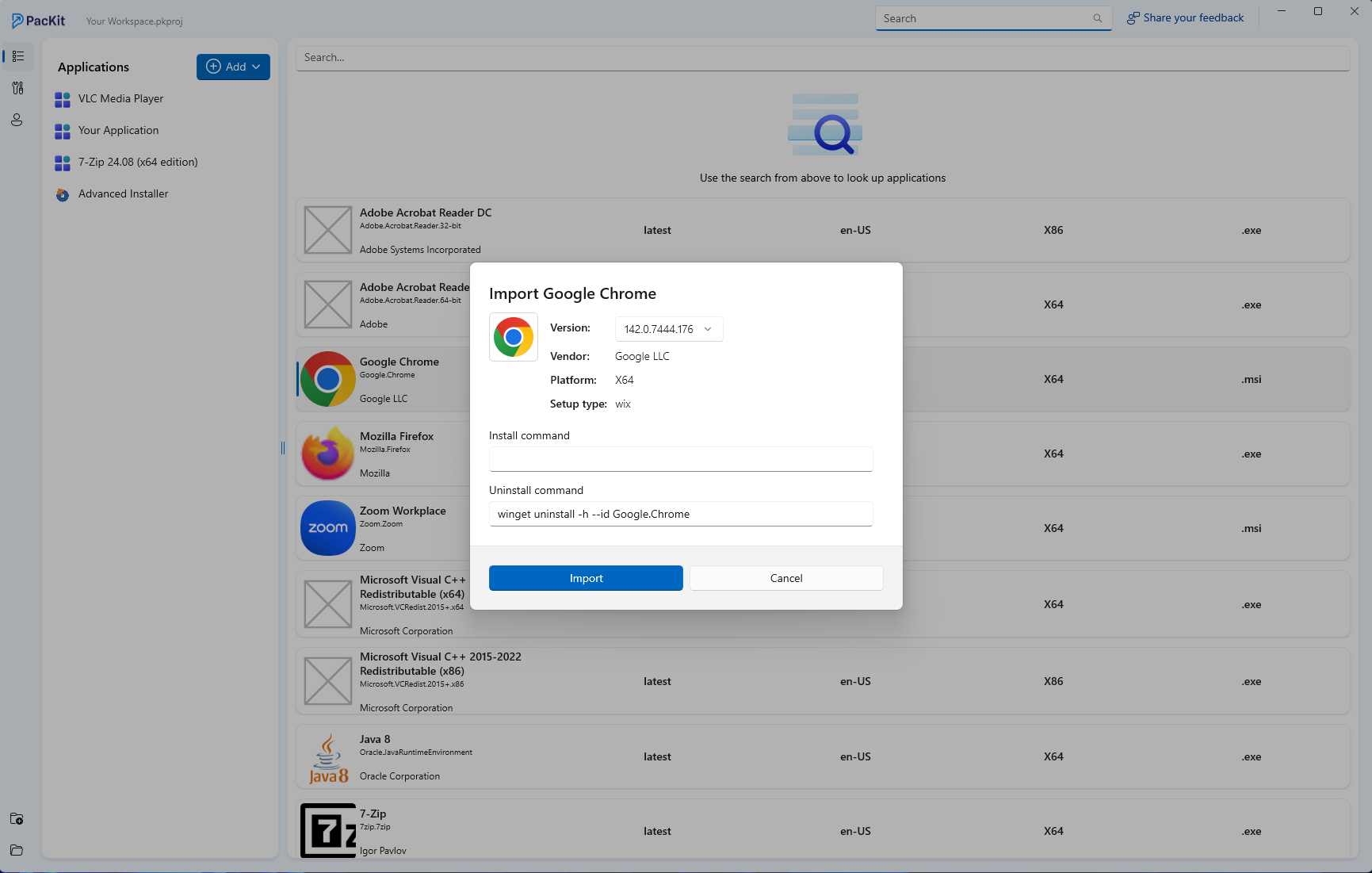 PacKit with WinGet integration