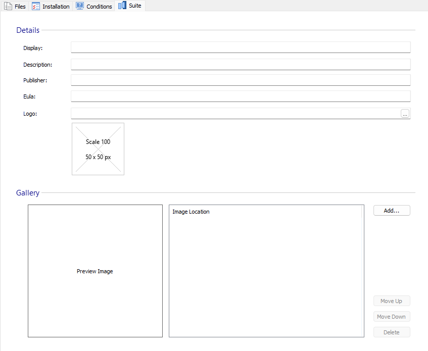Suite Installer tab in Prerequisites Suite Installer tab in Prerequisites