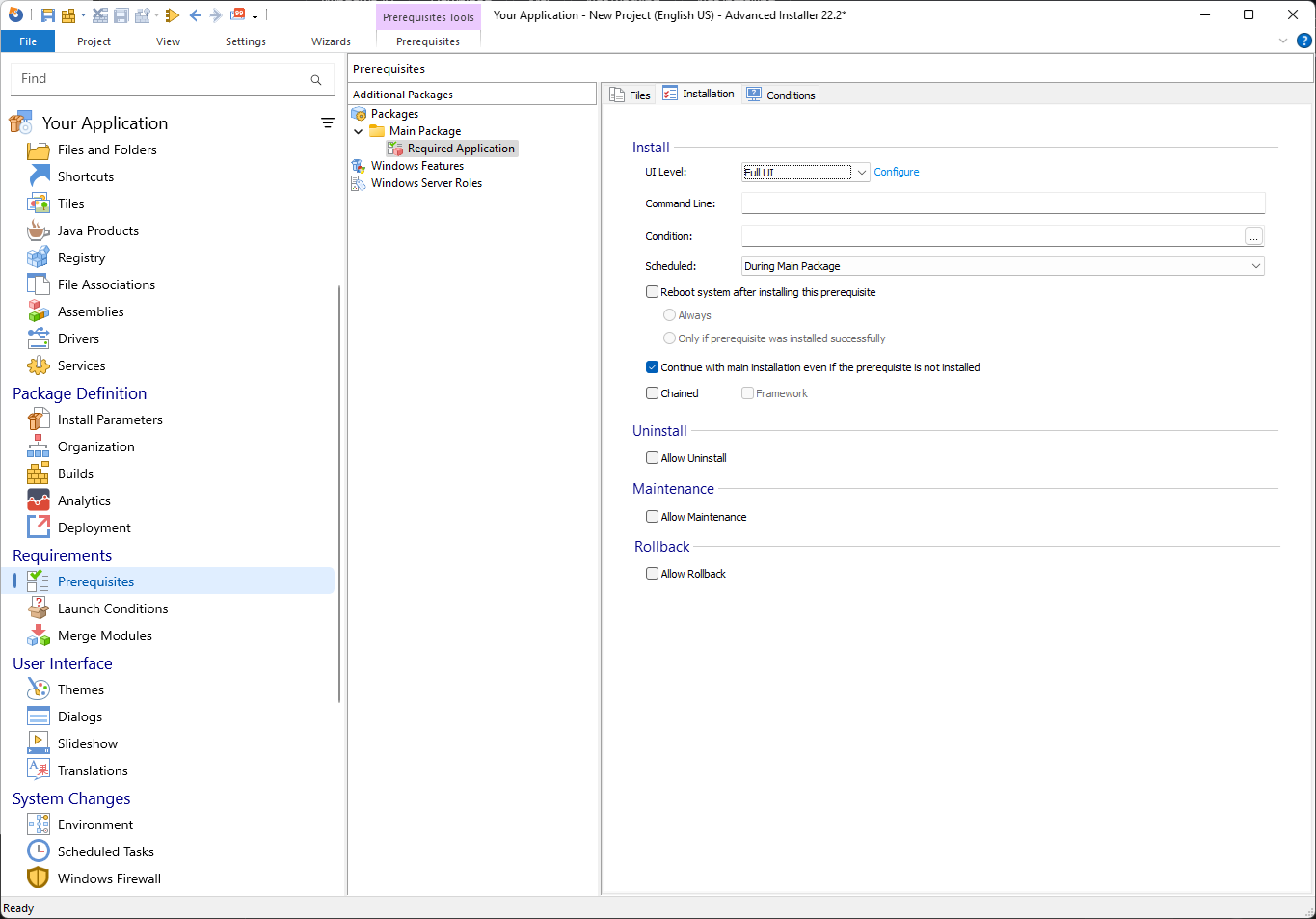 prerequisites exe installation page prerequisites exe installation page