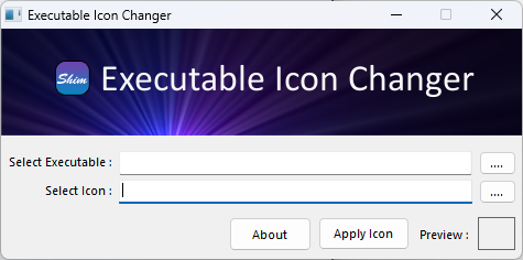 Executable Icon Changer tool GUI