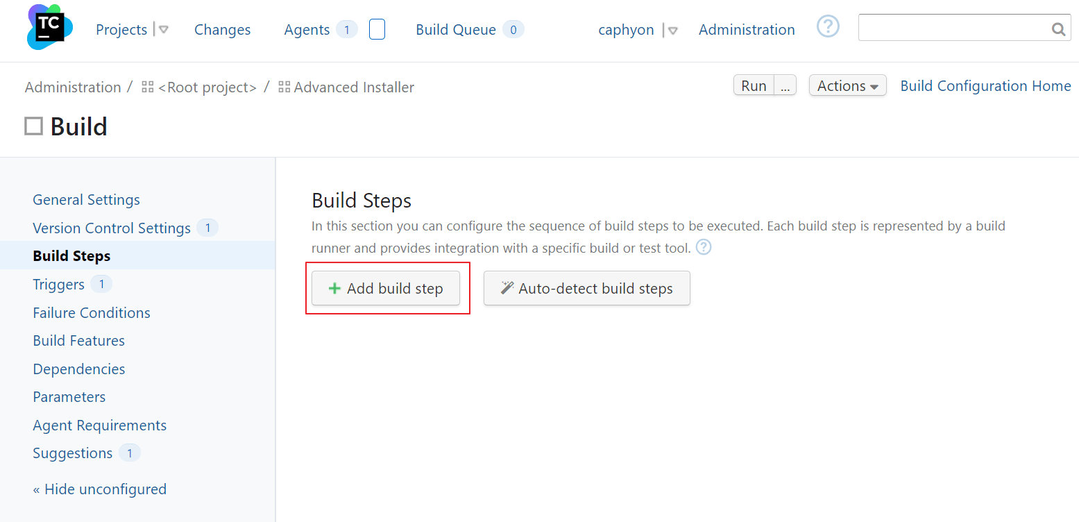 Add Build Step