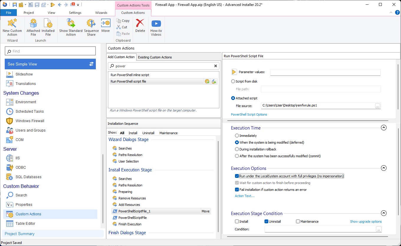 remove firewall PowerShell script