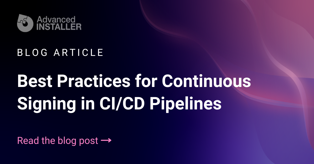 Continuous signing ci cd best practices