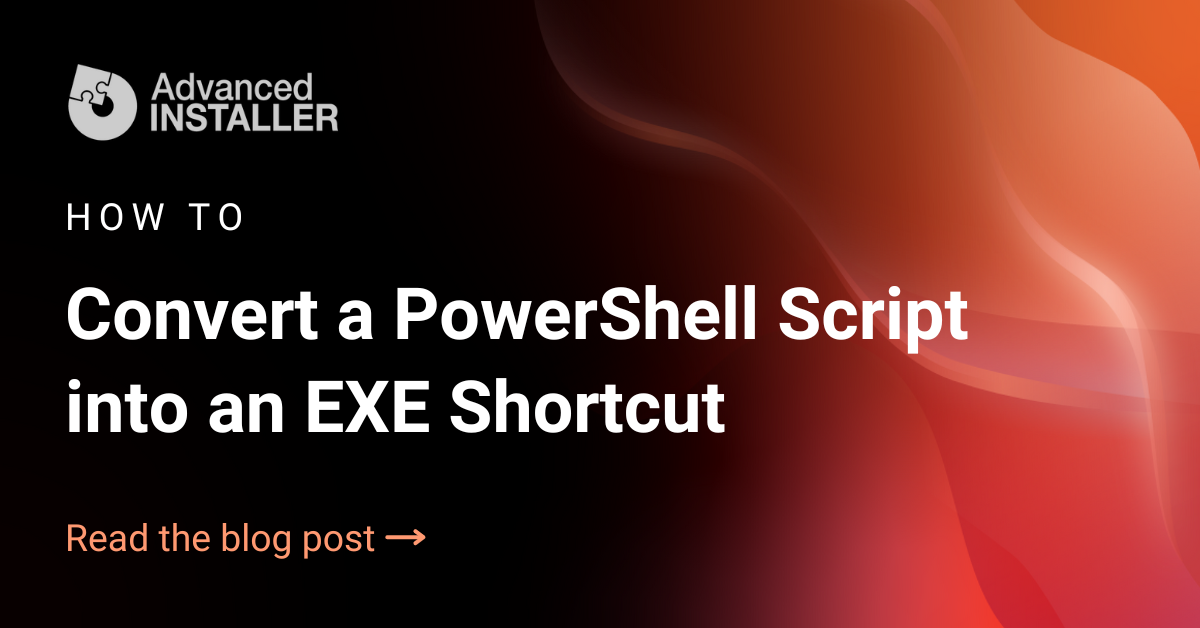 Convert powershell to exe