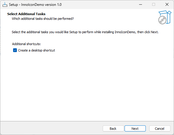 Create desktop shortcut option in Inno Setup Create desktop shortcut option in Inno Setup
