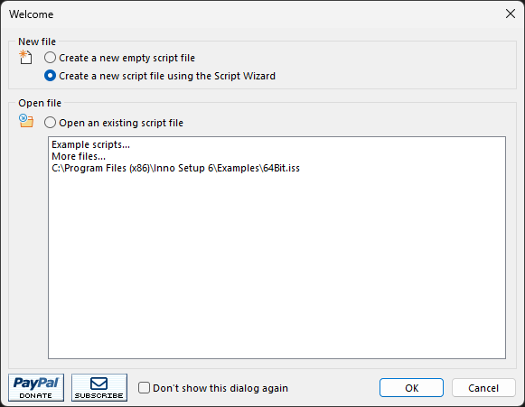 Create script with Inno Setup Create script with Inno Setup