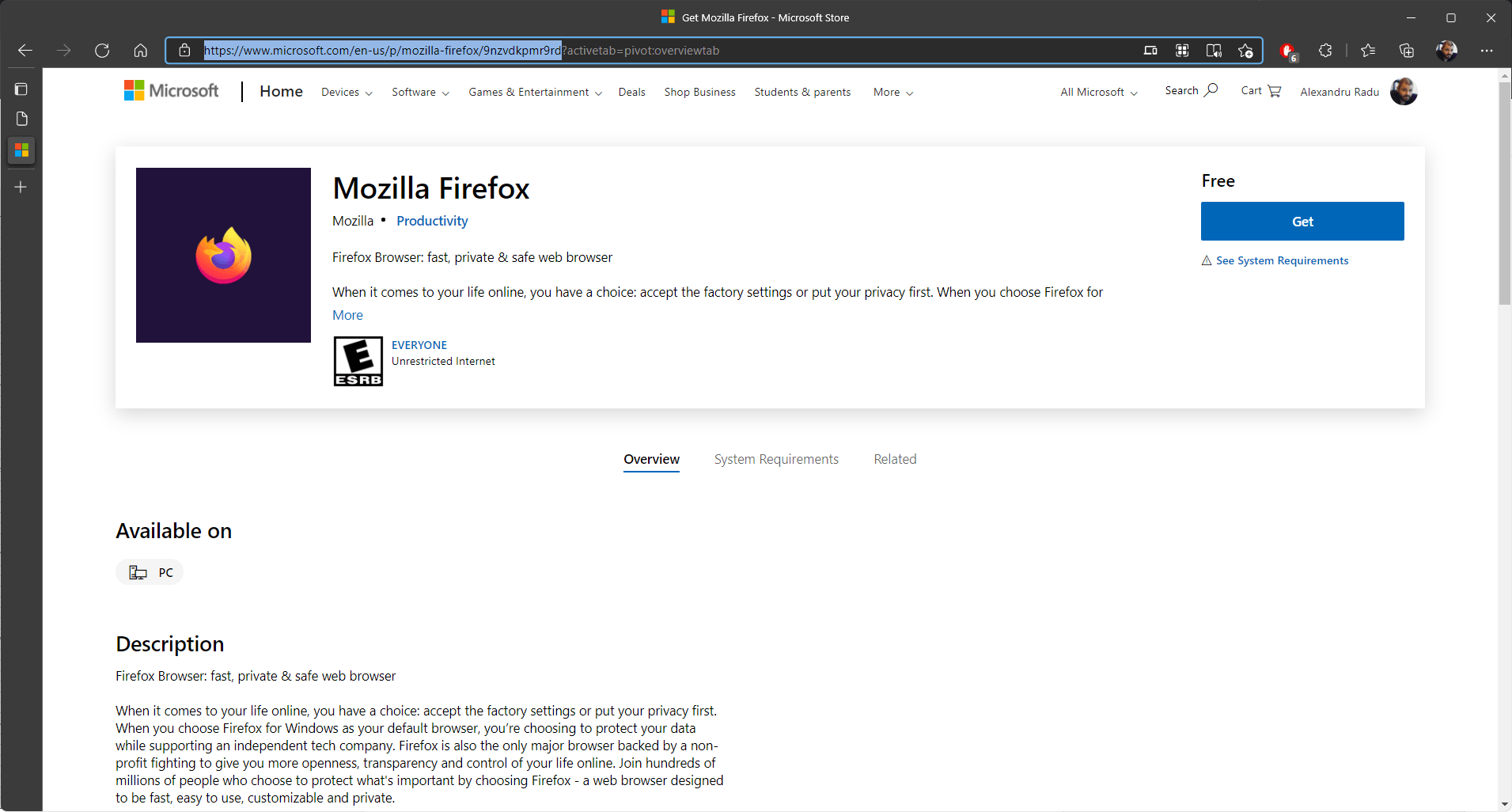 Microsoft Store Link