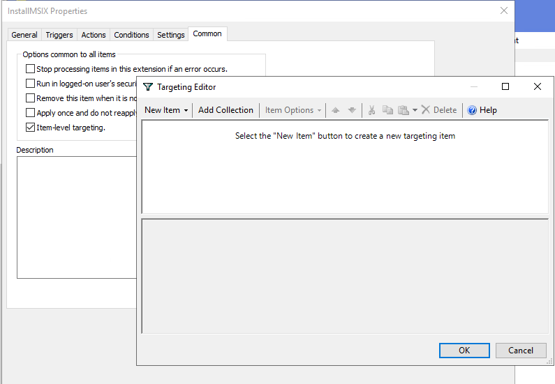 Check Item-level Targeting as an MSIX Property