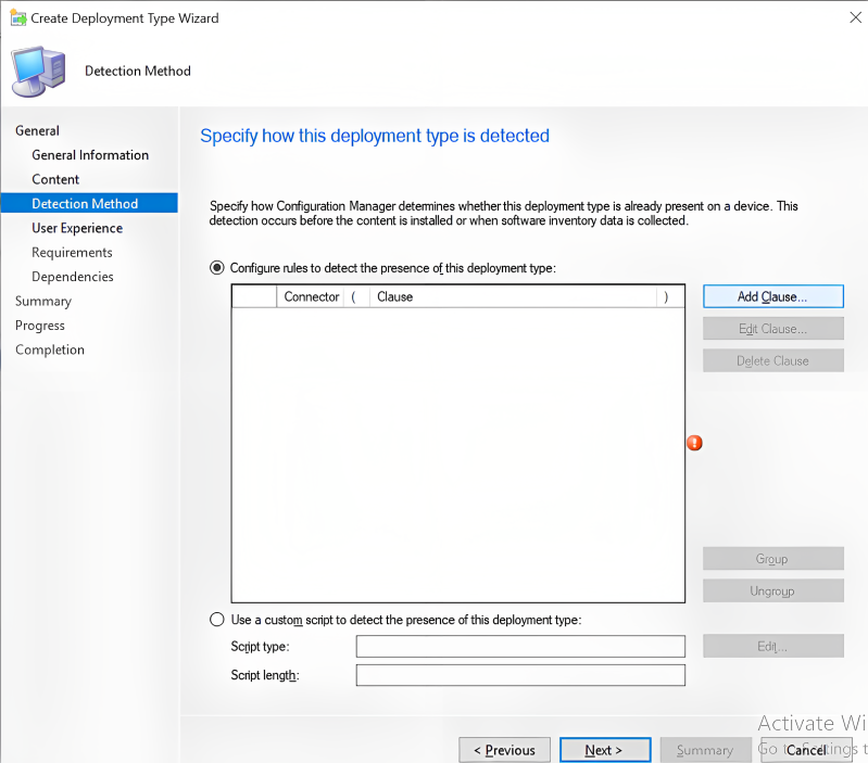 Deployment Type Detection Method