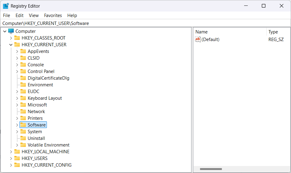 Check the registry in Registry Editor Check the registry in Registry Editor