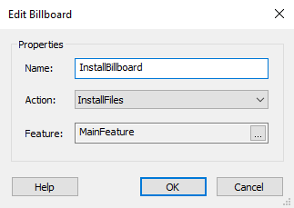 Edit Billboard Dialog