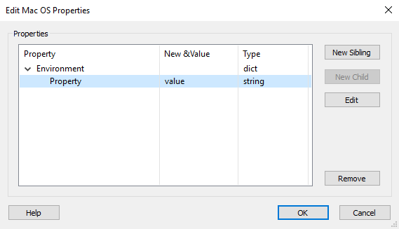 Conditional Levels Dialog