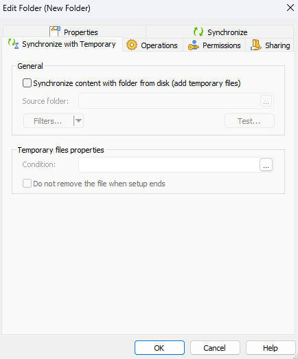 Synchronize with Temporary