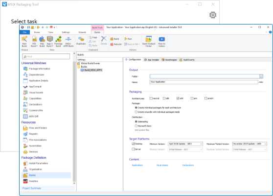 MSIX Packaging Tool complementary features