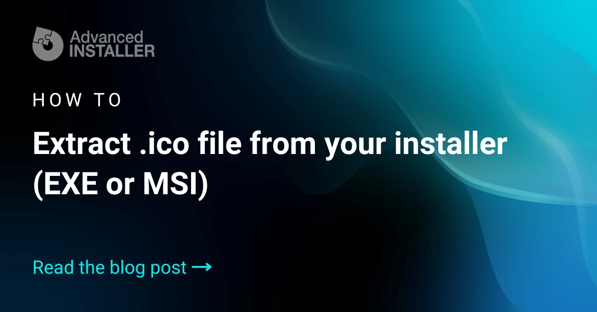 Extract icon from your installer