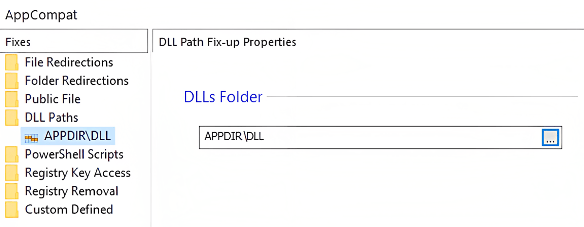 DLL Path predefined fixup