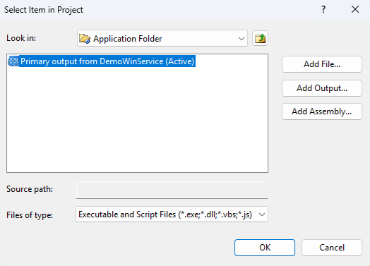 Add Custom Action for service install Add Custom Action for service install