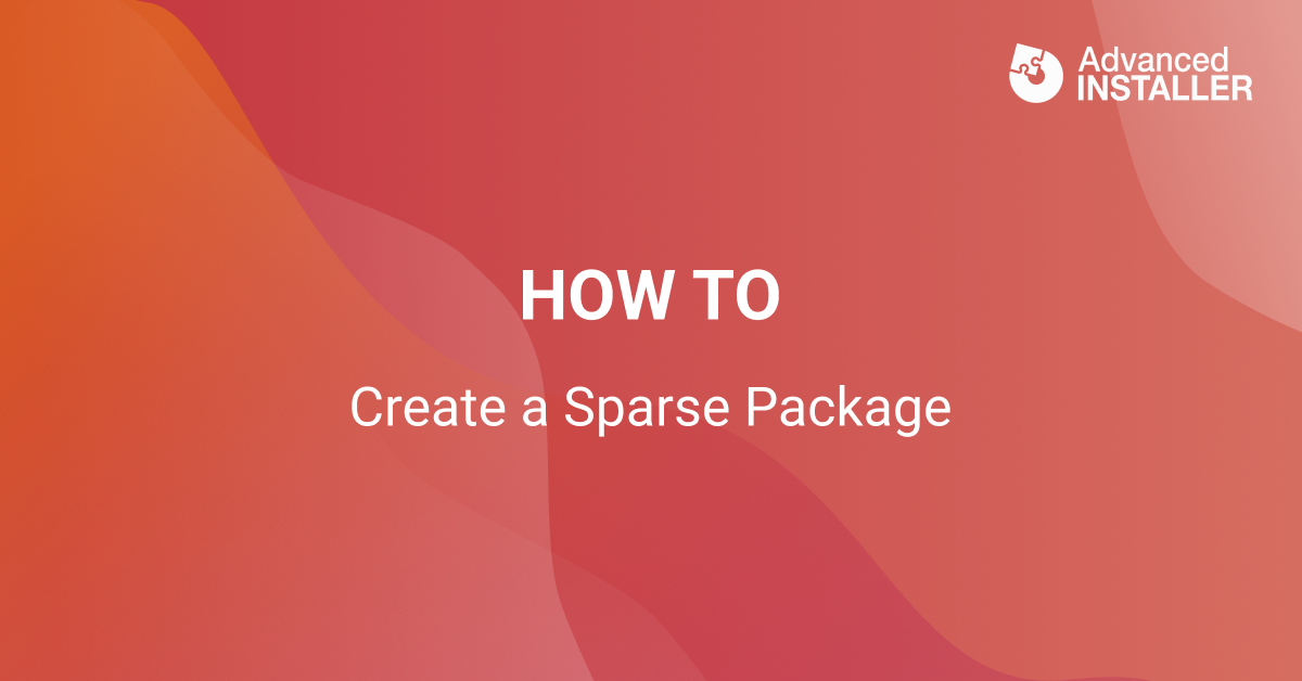How to create sparse package