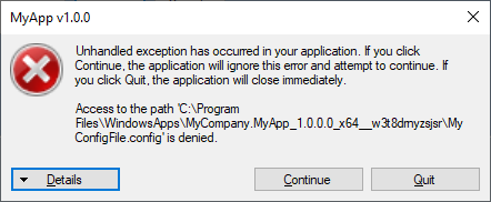 Access denied error -