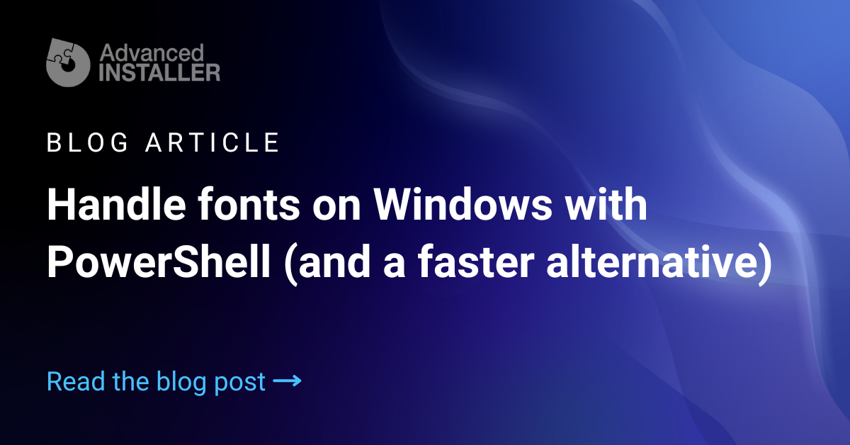 How to handle fonts on windows with powershell