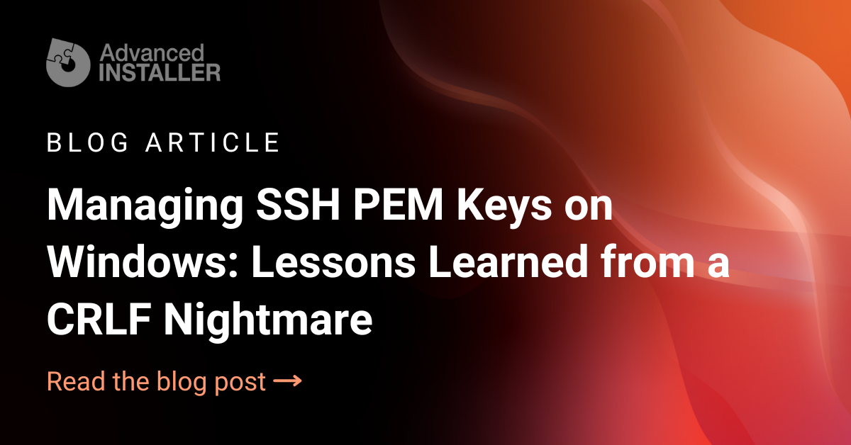 How to manage ssh pem keys on windows