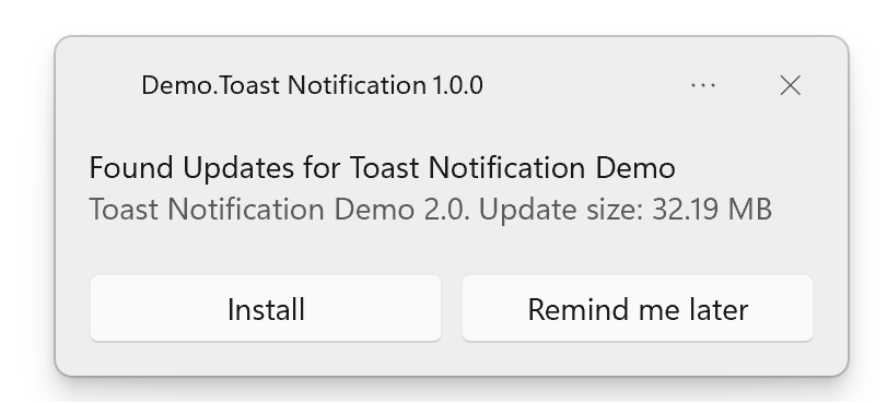 How to Show Toast Notification for Your Updates