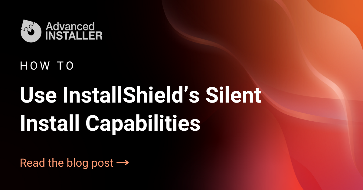 How to use installshield silent install