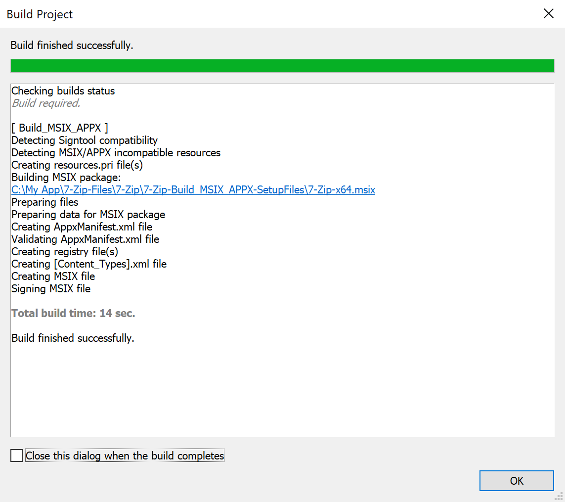 Build msix