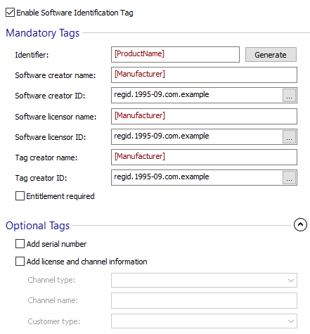 Software identification