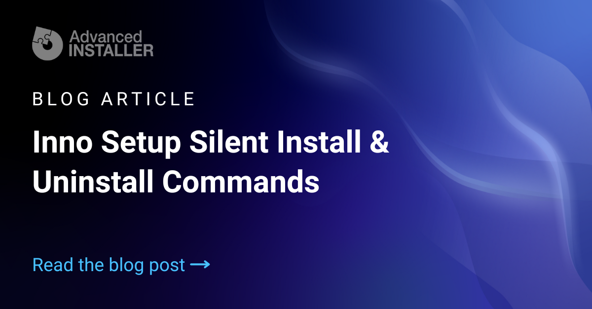 Innosetup silent install uninstall paramaters