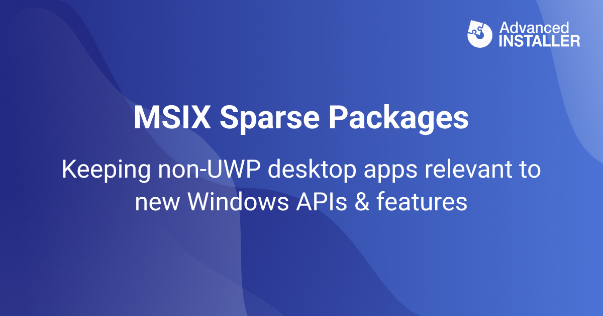 Introducing msix sparse packaging