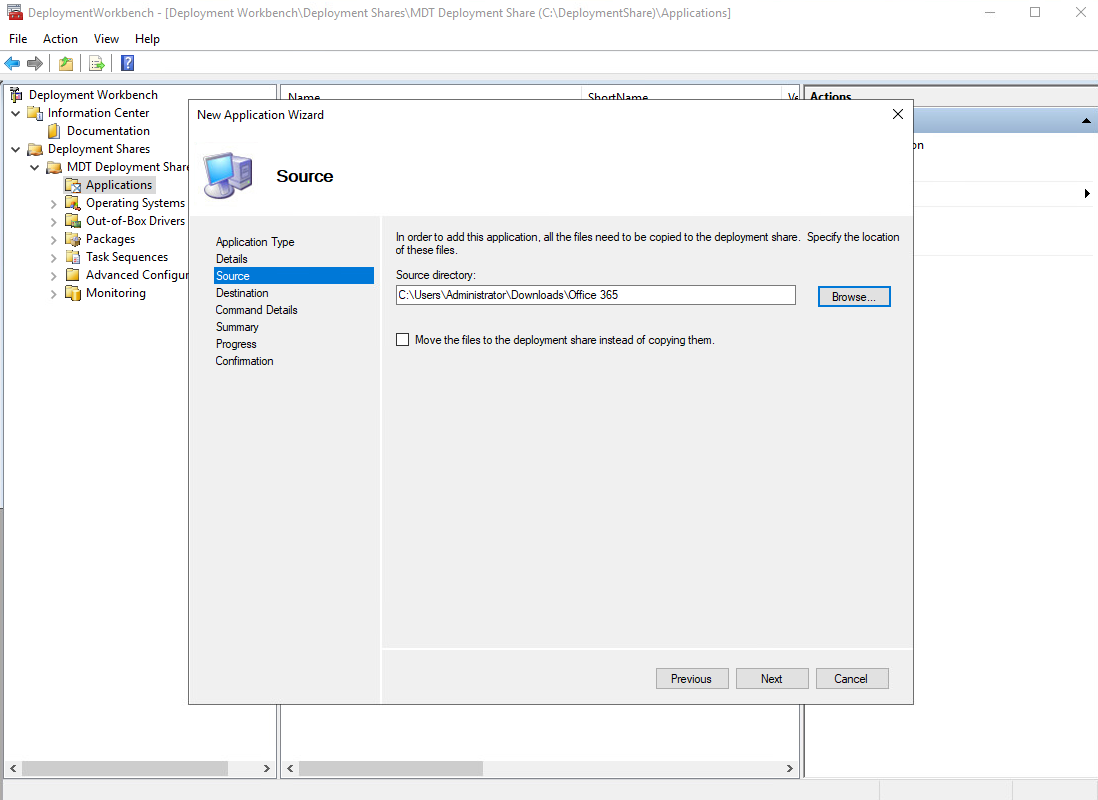 MDT Deployment Workbench Source Files MDT Deployment Workbench Source Files