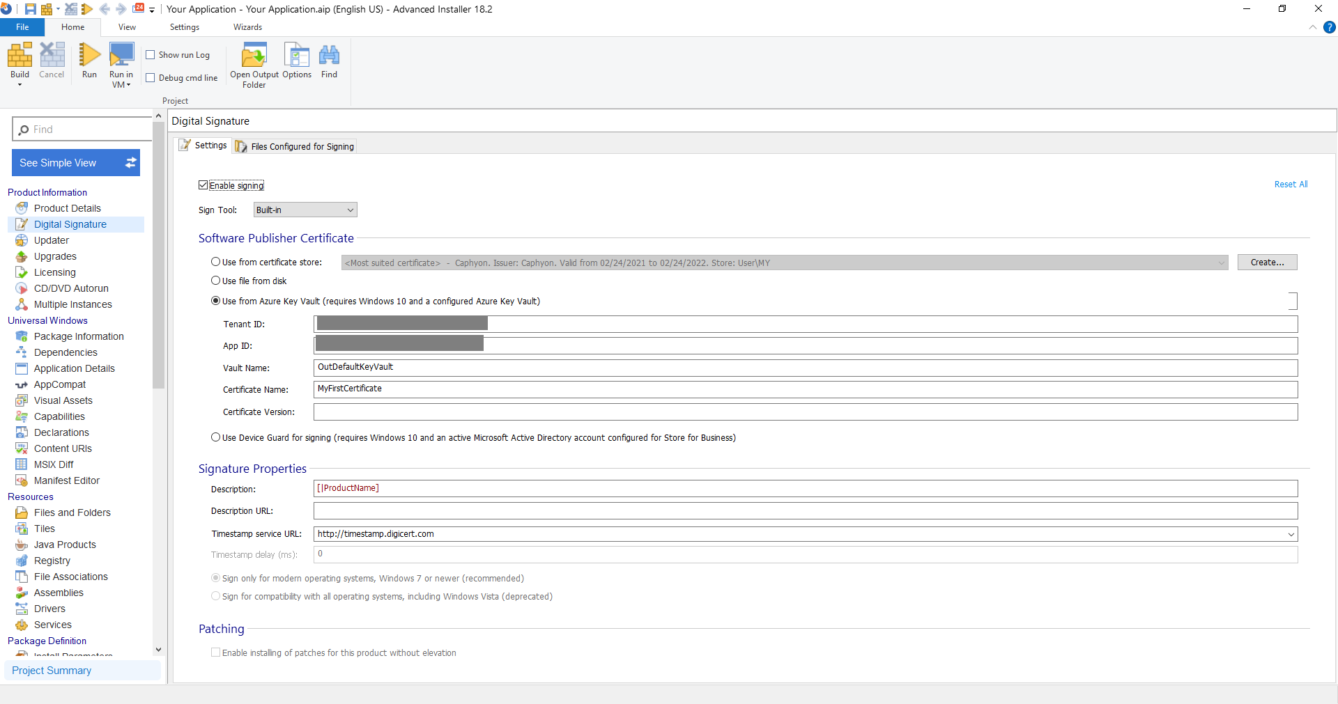 25 ai digital signature azure key vault