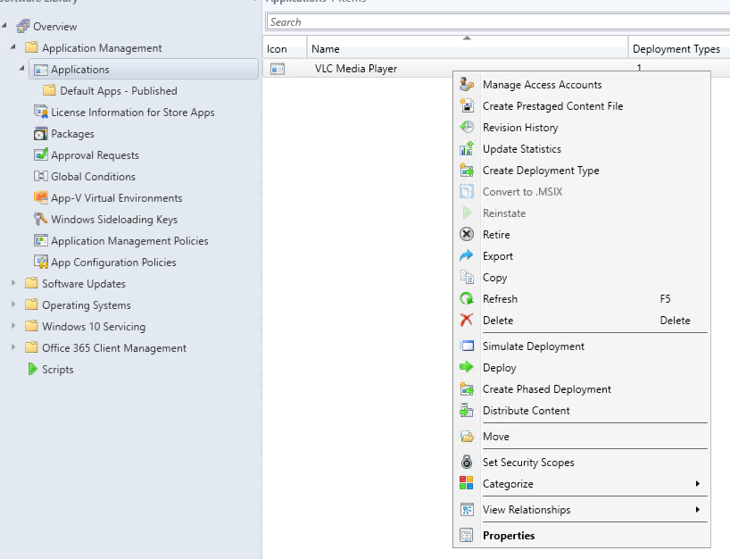 Sccm console