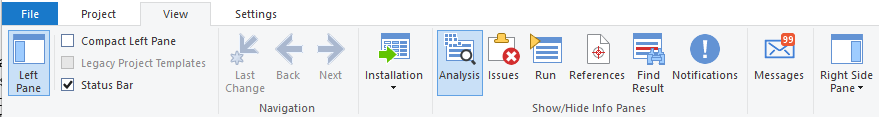 MSIX dedicated Analysis panel MSIX dedicated Analysis panel