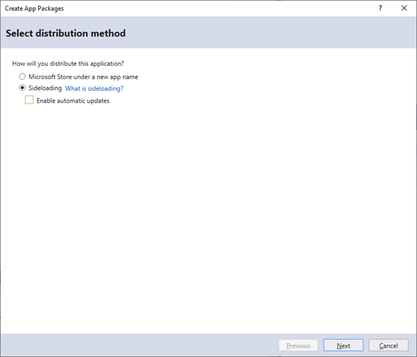 Select distribution method