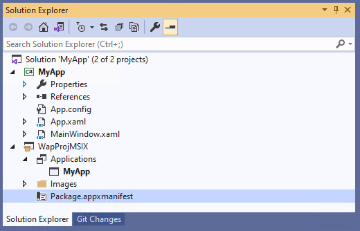 Select package manifest