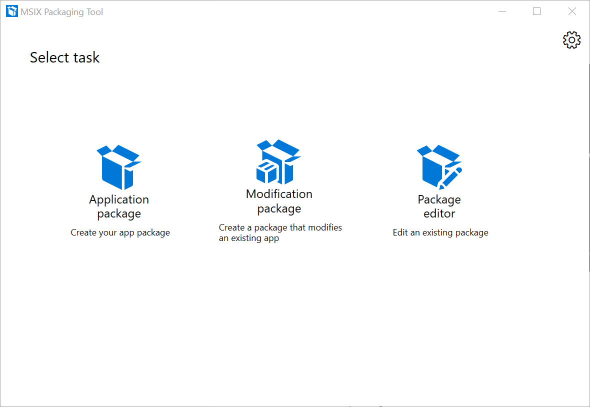 3 msix packaging tool select task