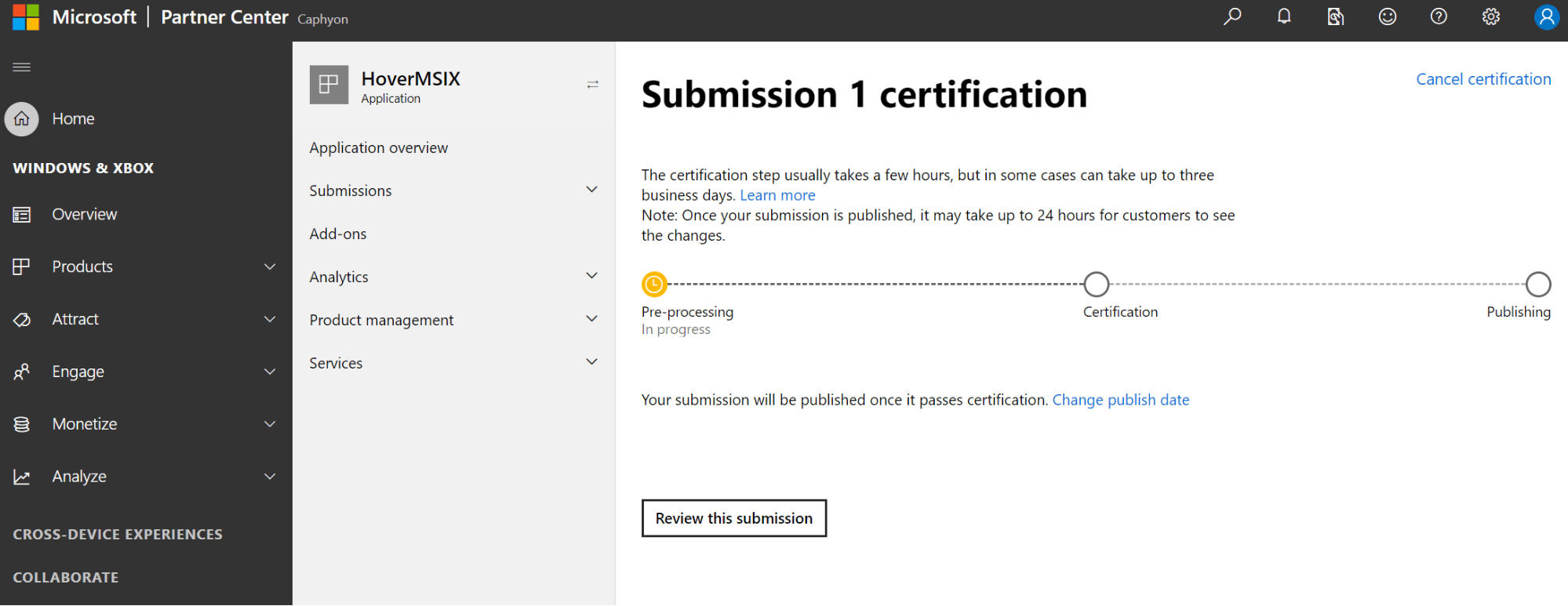 Waiting for the Certification