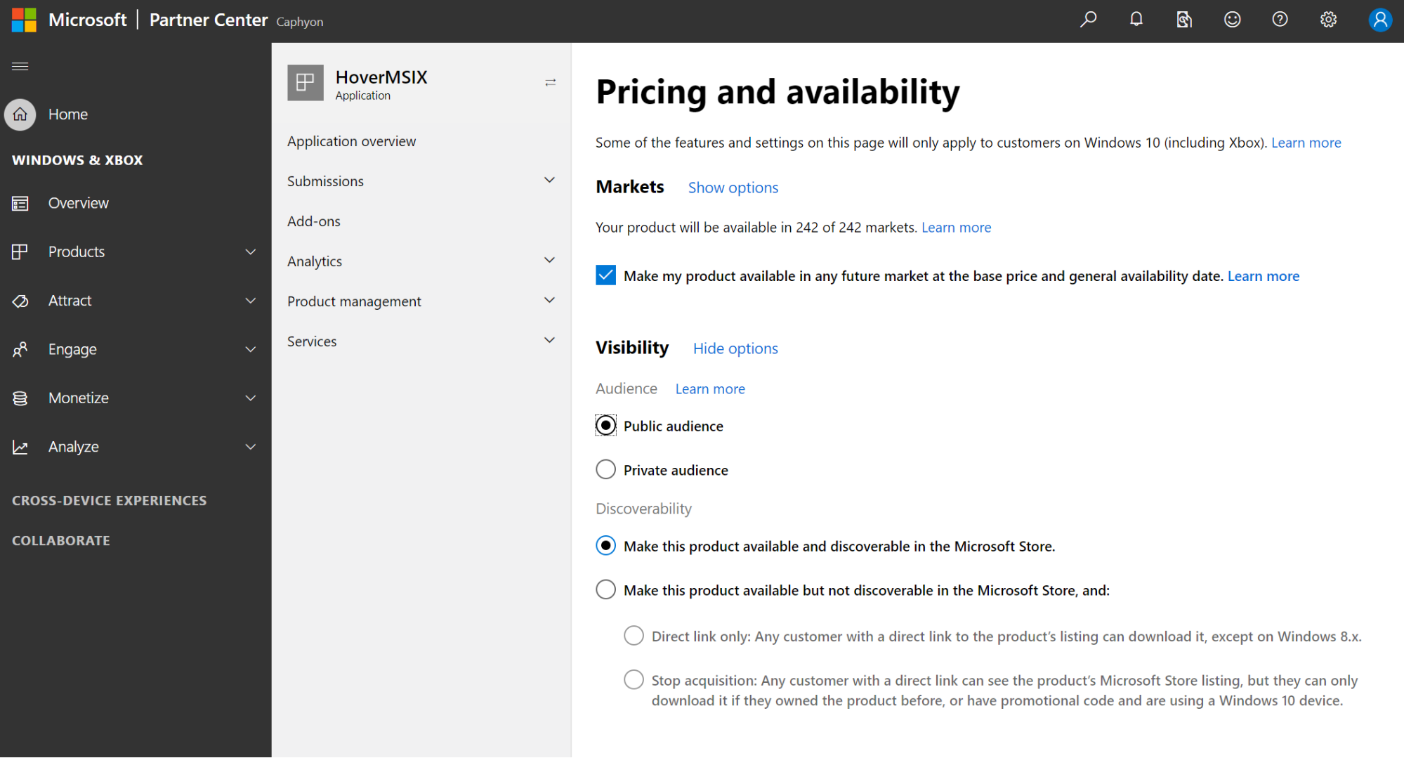 Pricing and availability